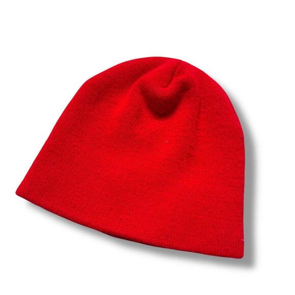 VTG Orange County Choppers Beanie Tight Knit Red Made In USA Biker Y2K Toque - Picture 3 of 8